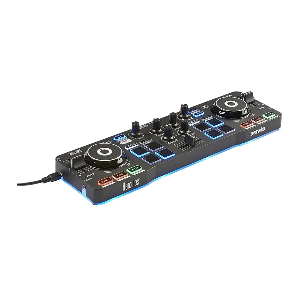 Hercules DJ Controller Serato対応 Hercules DJ Starter Kit | Starlight USB DJ Controller with